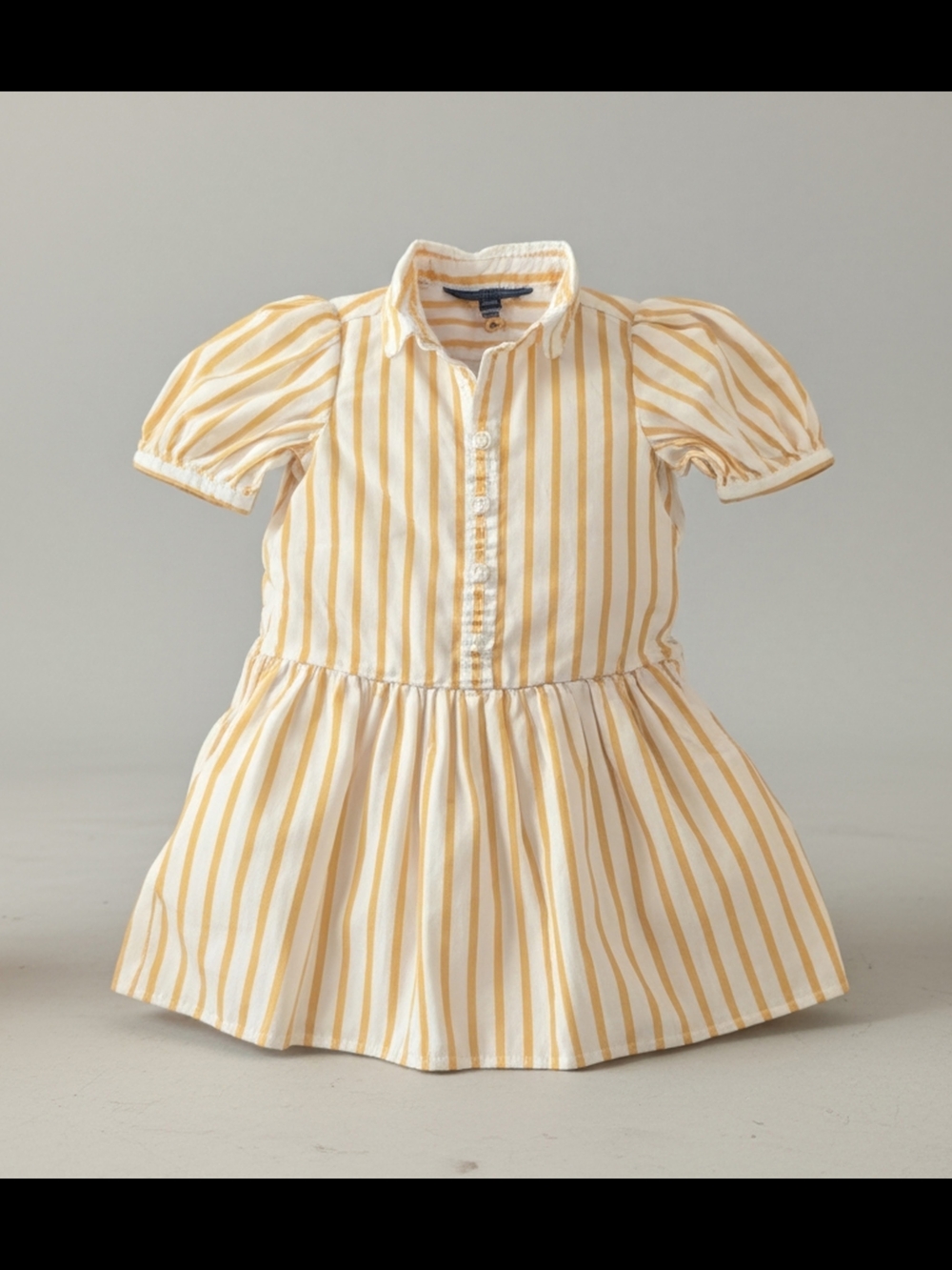 Polo Ralph Lauren Girls 4T Yellow & White Striped Dress